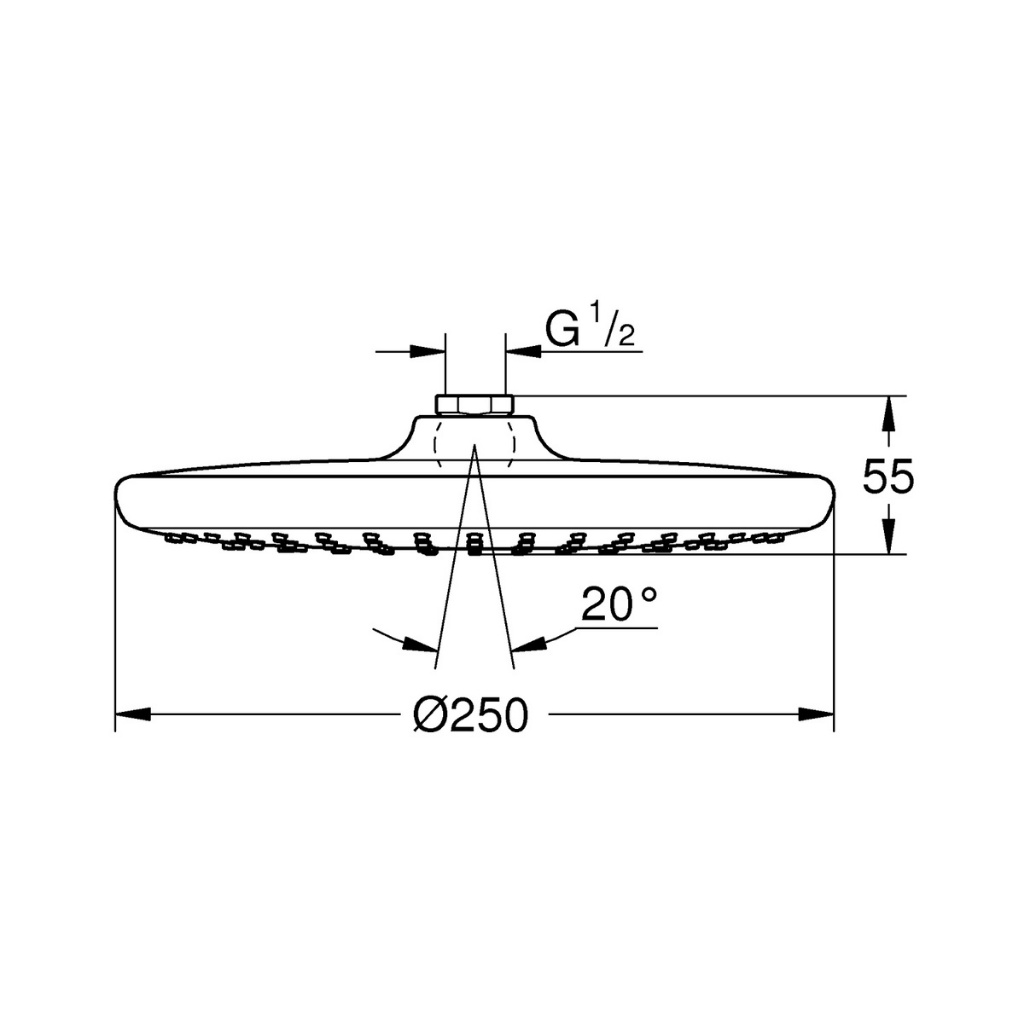 Bát Sen GROHE TEMPESTA 250 - 26666000