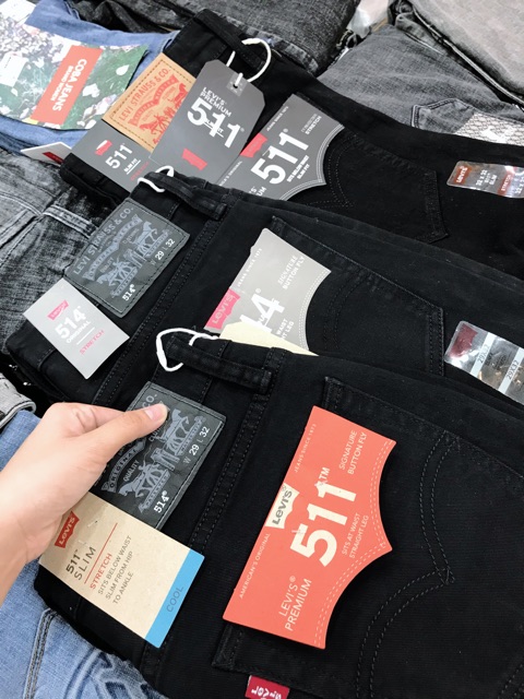 QUẦN JEAN NAM MÀU ĐEN FORM SUÔNG (SIZE 29-36) QN372