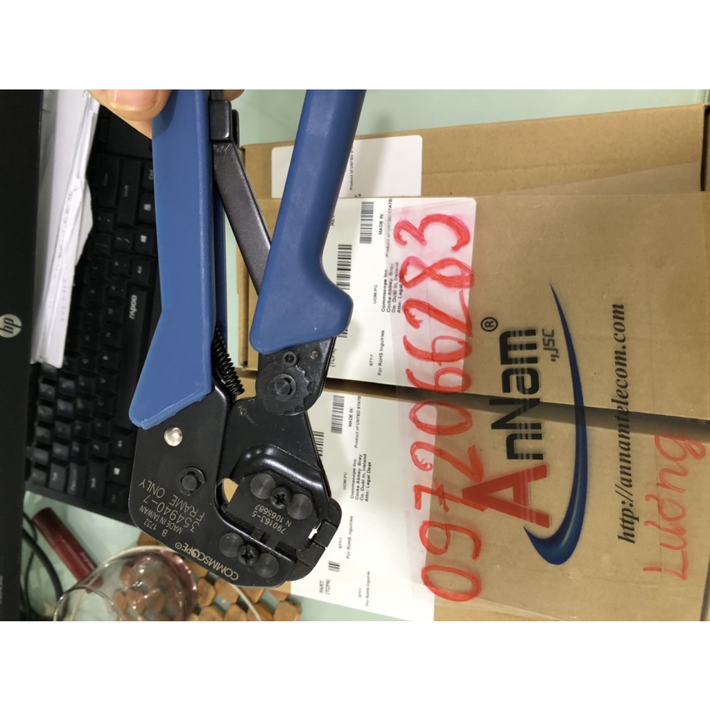 Kìm bấm mạng cat6 Commscope bấm 3 mảnh kềm bấm mạng cat6 mã 790163-5