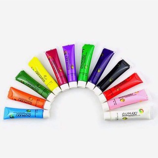 Bột Vẽ Cọ Bản Vẽ Móng ( 12 tuýp/1 hộp)