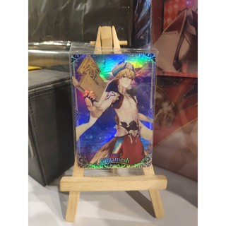 Thẻ bài bánh xốp Fate Grand Order FGO Gilgamesh (Caster) SP - Super Rare - Tặng bọc bài nhựa bảo quản