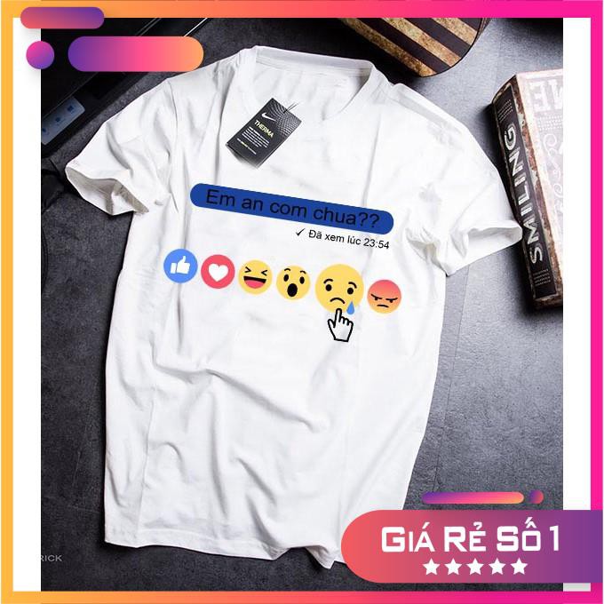 (GIÁ TỐT) ÁO THUN EM ĂN CƠM CHƯA SIÊU HOT | HÀNG THUN COTTON BAO ĐẸP