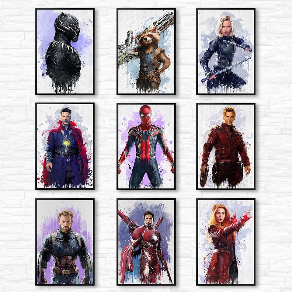 Tranh Treo Tường In Hình Siêu Anh Hùng Marvel Avenger Độc Đáo Trang Trí Nhà Cửa | BigBuy360 - bigbuy360.vn