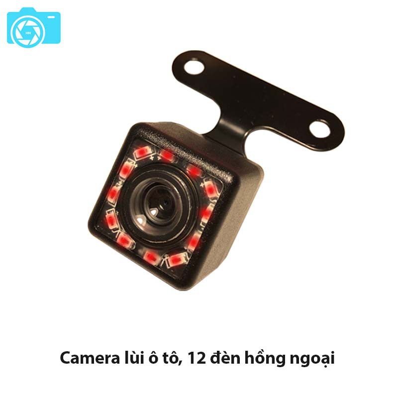 Camera lùi cho camera hành trình ô tô, 12 đèn hồng ngoại, 5 chấu, 4 chấu, jack 2.5mm | BigBuy360 - bigbuy360.vn