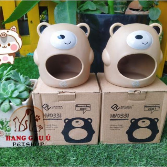 Nhà ngủ sứ Browny, mèo Maneki, bò sữa Bob cho hamster