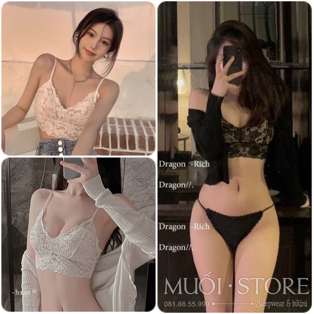 Áo Lót Nữ ❤️FREESHIP❤️ Áo Bra họa tiết ren hoa gợi cảm tôn vòng một sexy quyến rũ hàng Quảng Châu Muối Store | BigBuy360 - bigbuy360.vn