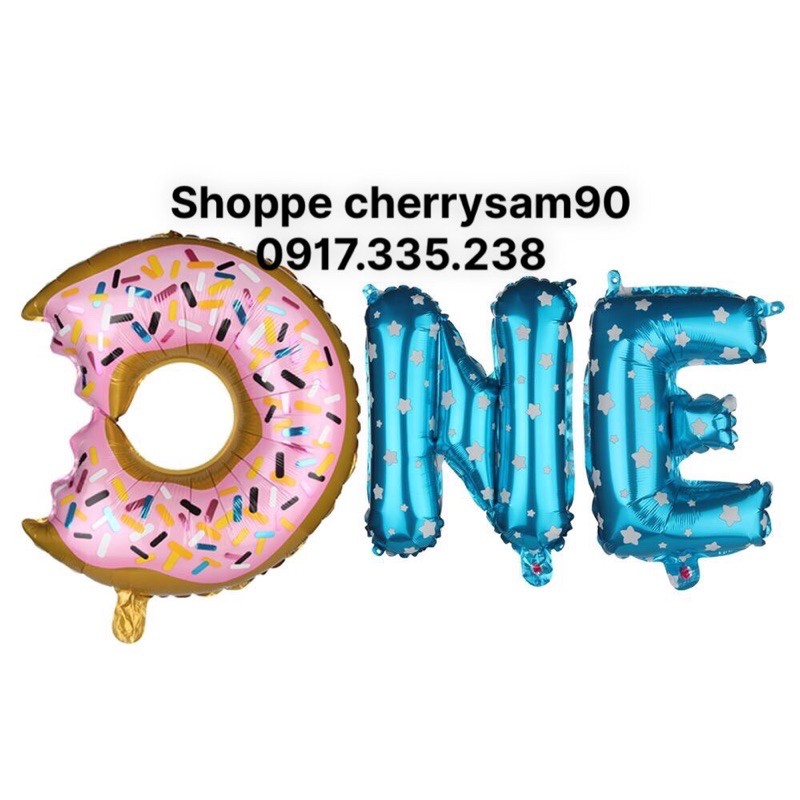 BÓNG Set CHỮ ONE SẮC MÀU MỚI HOT Tặng Bơm Keo