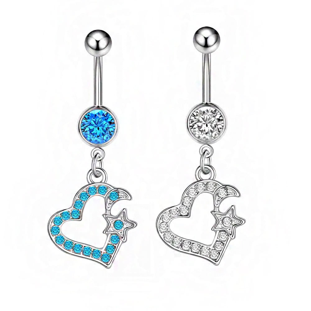 Khuyên Rốn Mặt Hình Bướm Đính Đá Zircon Thời Trang Cho Nữ