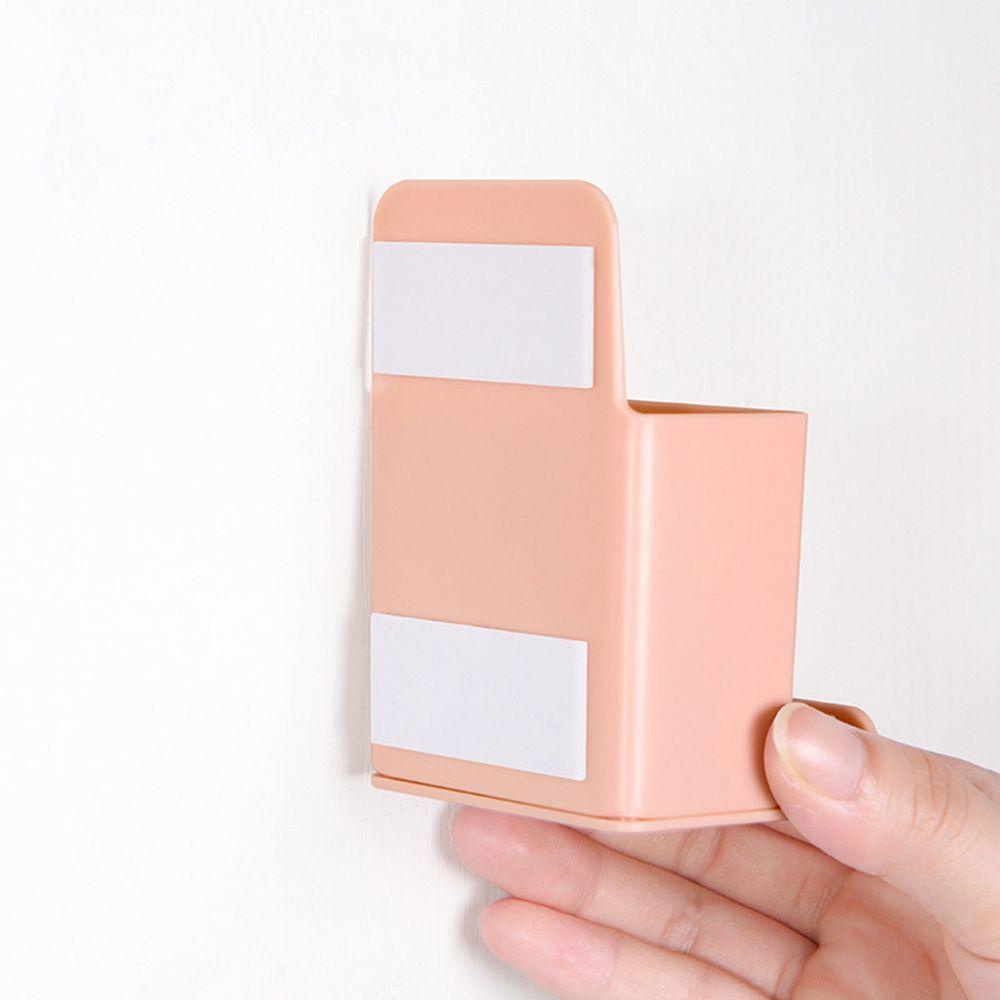 VANES1 Hanging Remote Control Holder Smartphone Home Storage  Box Storage Case Container Charging Rack Wall Mounted Phone Plug Stand Multifunction Home Bedroom Plug Holder Organizer/Multicolor