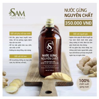 Nước gừng nguyên chất Sam Natural