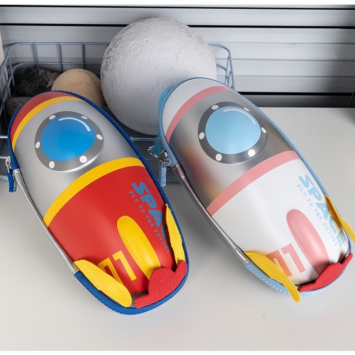Hộp Bút Mô Hình Tên Lửa Cao Cấp Maihe Rocket Red