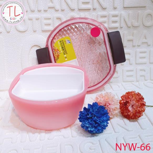 Hộp nhựa - Hộp cơm nhựa đựng thức ăn 2 ngăn 1 tầng/2 tầng - Đồ gia dụng