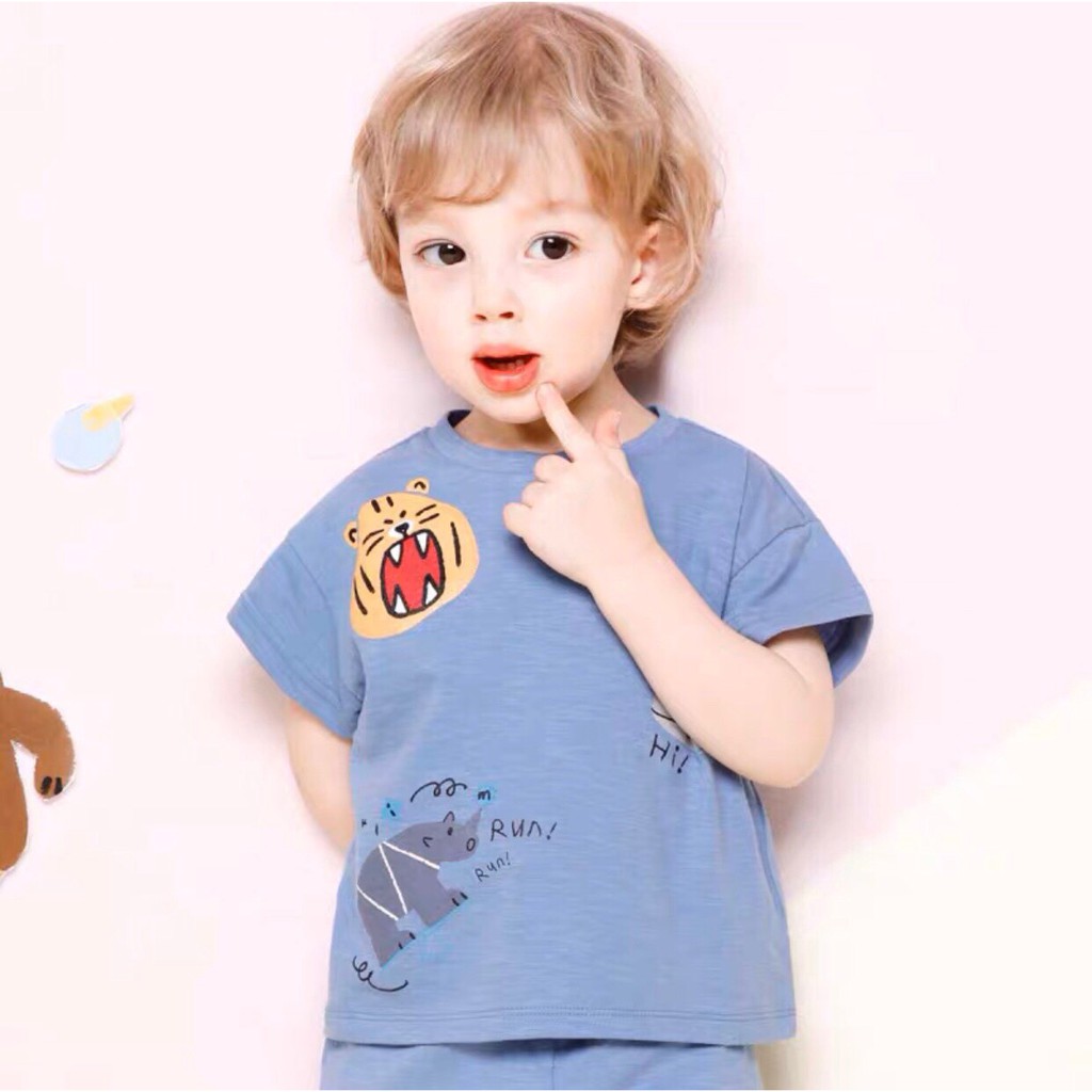 Bộ cộc Milk Mile hình hổ màu xanh | BigBuy360 - bigbuy360.vn