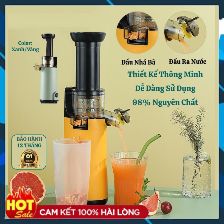Máy Ép Chậm - Máy Ép Trái Cây Hoa Quả Tốc Độ Chậm, Kiệt Nước 98% Xilanpu Hot 2021, Hàng Nội Địa Chính Hãng