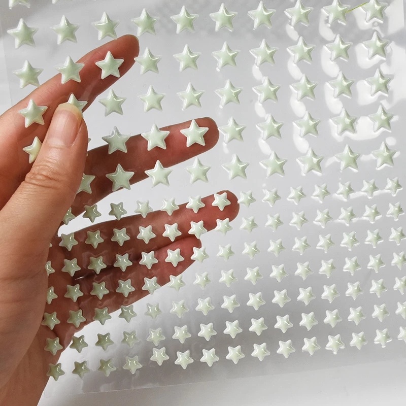 1 Tấm Decal dán tường Phát Quang Họa Tiết Ngôi Sao 3D Trang Trí Phòng Ngủ Trẻ Em