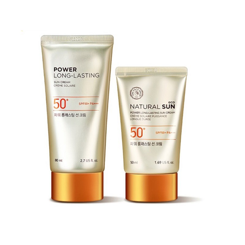 [ Hàng Xịn ] Kem Chống Nắng Lâu Trôi The Face Shop Power Long-Lasting Sun Cream Spf50+/Pa+++ Hàn Quốc, Tuýp 50ml