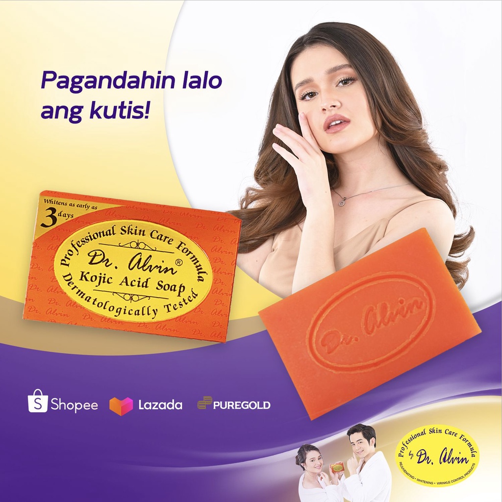 Xà Phòng Tắm Trắng Dr Alvin Kojic135 gram - Hương cam | BigBuy360 - bigbuy360.vn