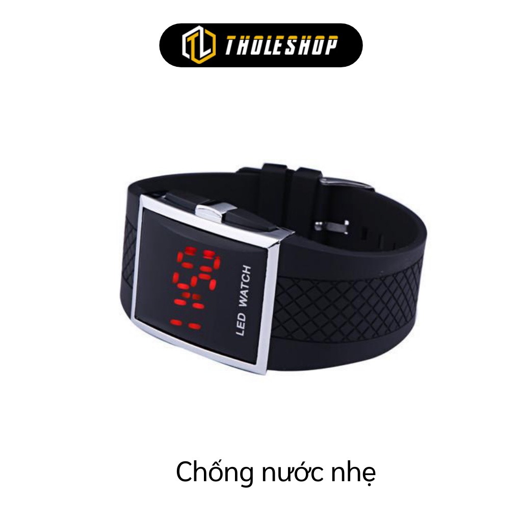 Đồng Hồ Thể Thao Nam Nữ Mặt Vuông Đèn Led Thời Trang 8911
