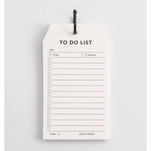 Combo Tập Giấy Note Ghi Chú Danh Sách Cần Làm To Do List + Daily Schedule Kèm Khoen ( Tặng kèm Giấy Note Bánh Bao)