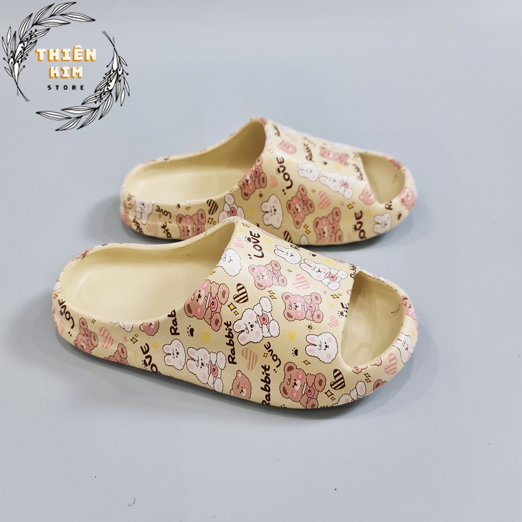 Dép bánh mì nữ đúc nguyên khối êm chân,hoạt hình dễ thương thời trang BM+320