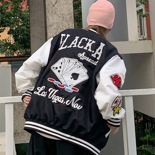 Phong Cách Âu Mỹ Đường Phố Hip-Hop Phong Cách Thêu Đồng Phục Bóng Chày Áo Khoác Huấn Luyện Viên Mỹ Retro Màu Sắc Phù Hợp Với Áo Khoác Chống Gió Xuân Thu Nam Áo Khoác Đồng Phục Bóng Chày Rời Phù Hợp Với Áo Khoác Thể Thao Áo Khoác Mỏng Thường Ngày