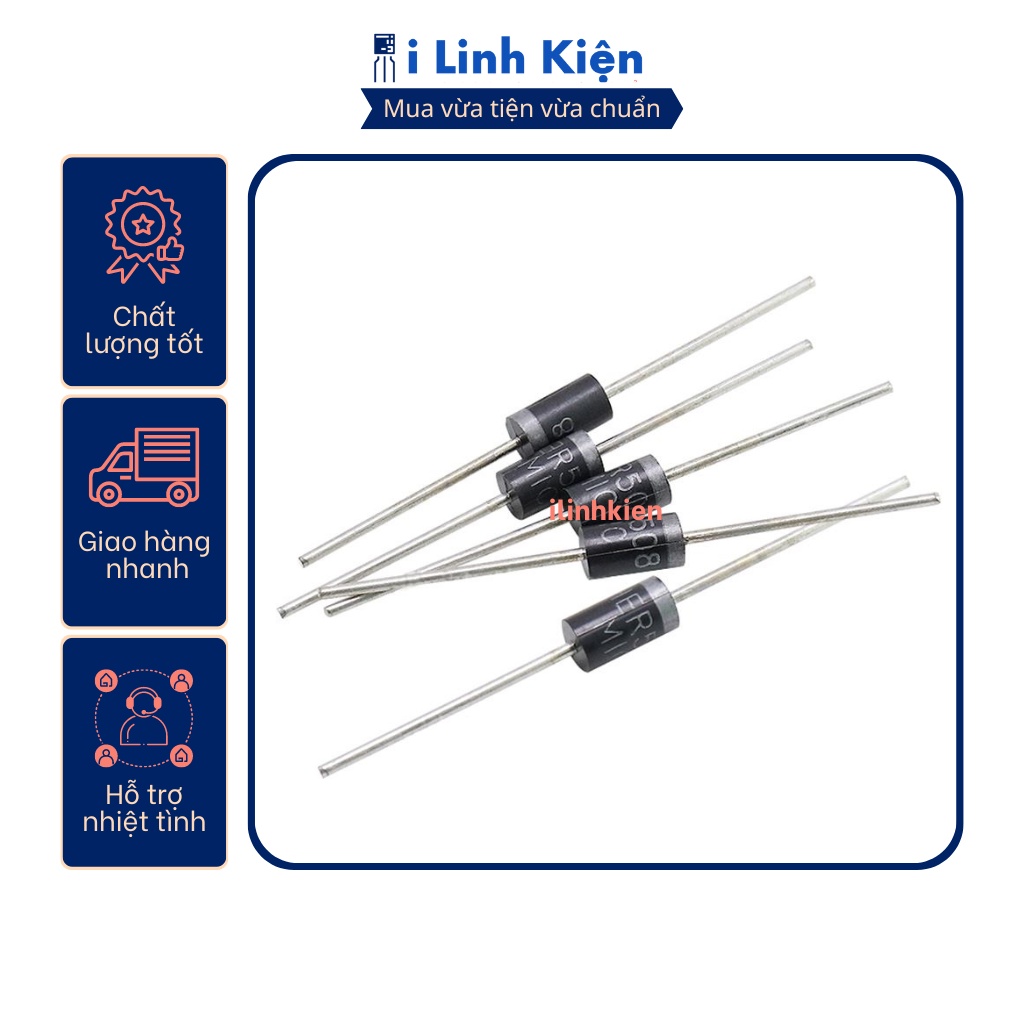 HER508 HER307 Diode xung chính hãng MIC đóng dây chất lượng cao.