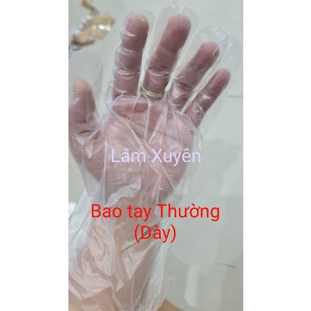 Bao tay nilong ni lông gai  Dày Mỏng❤ nhựa cao su cao cấp chia sẵn 1 lạng 100g rẻ cho quán ăn salon tóc nam nữ nail spa