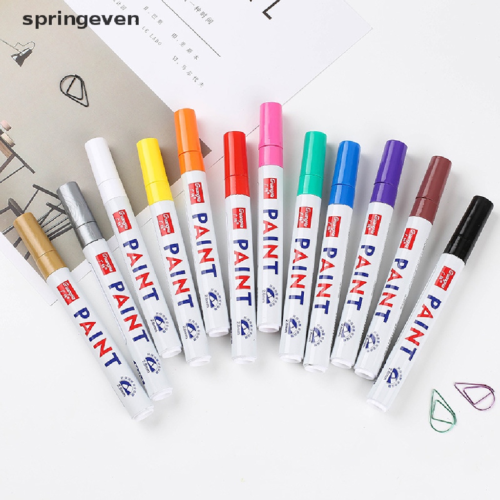 Set 12 Bút Lông Đánh Dấu Lốp Xe Hơi Chống Phai Màu