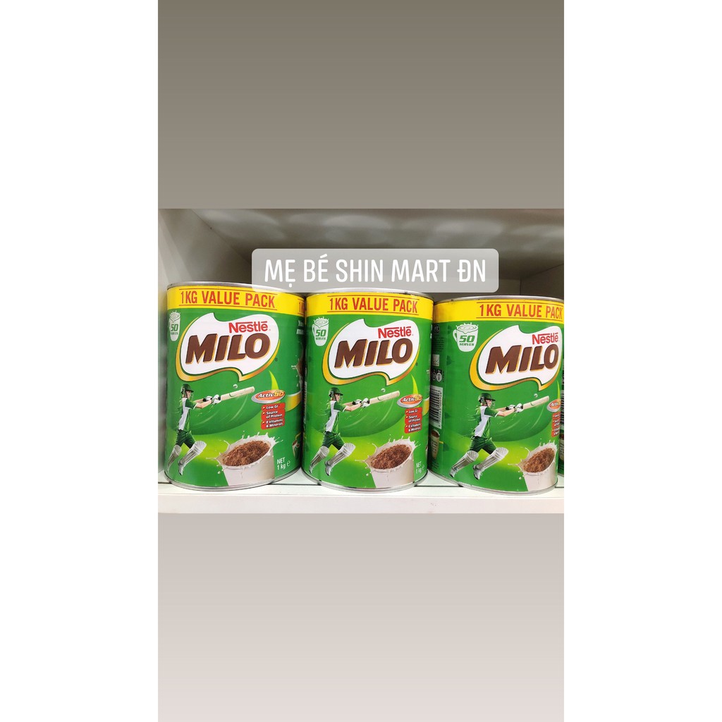 Sữa bột MILO Úc 1kg dành cho người lớn và bé trên 2 tuổi [ DATE 06/2022]