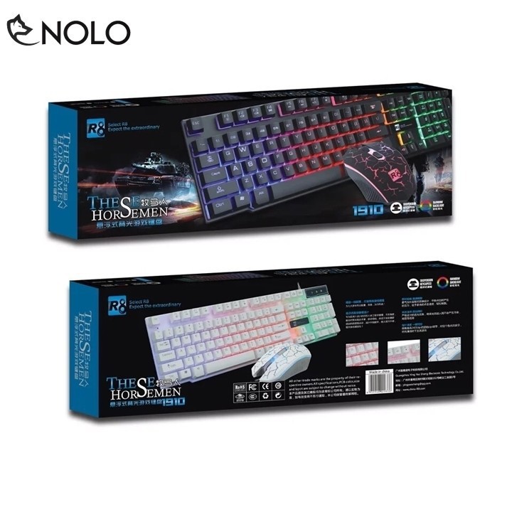 Combo Phím Chuột R8 1910 Giả Cơ Tặng Lót Chuột Razer Xịn | WebRaoVat - webraovat.net.vn