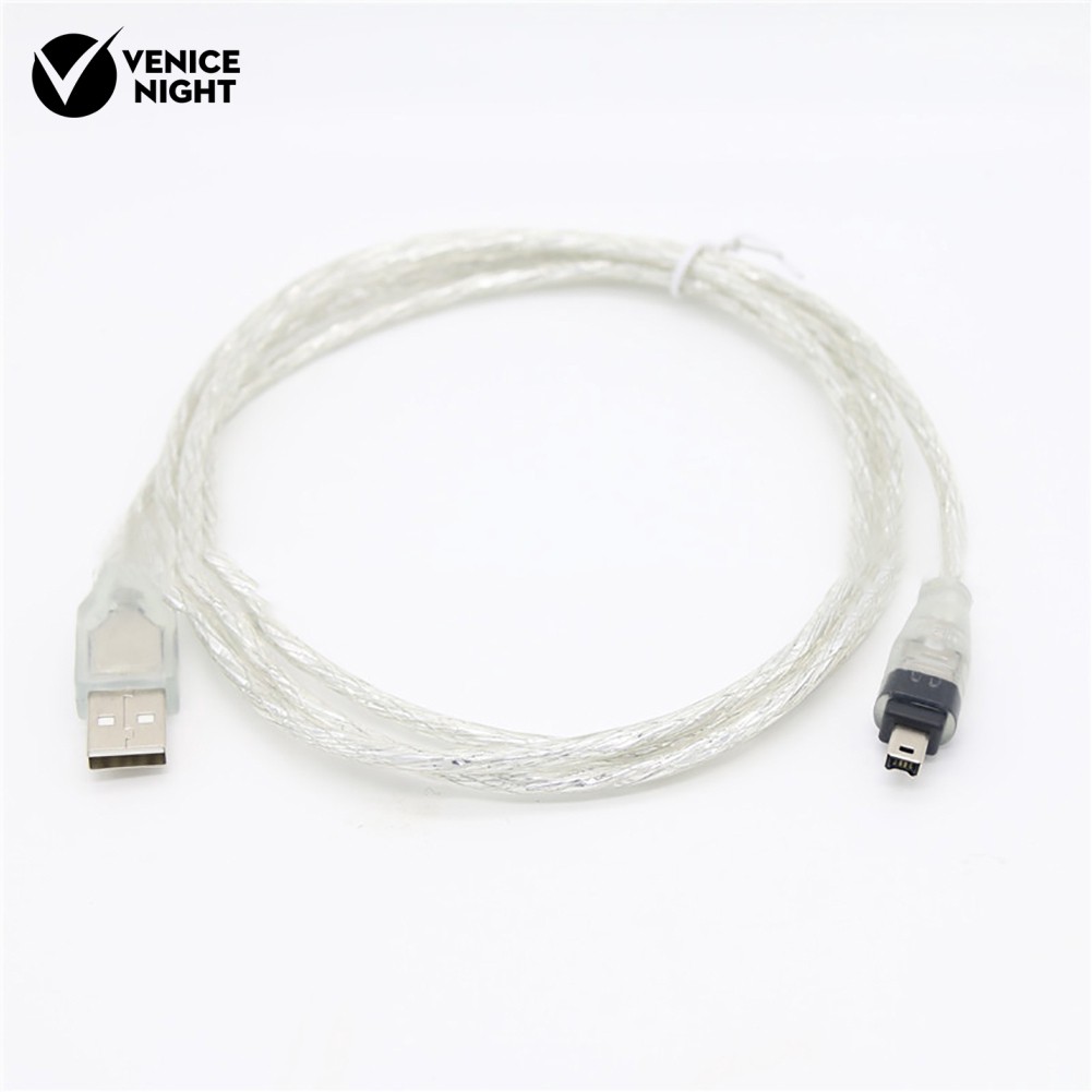 👍👍1.5m USB to IEEE 1394 Firewire 4 Pin Adapter Cable Converter Cord  iLink