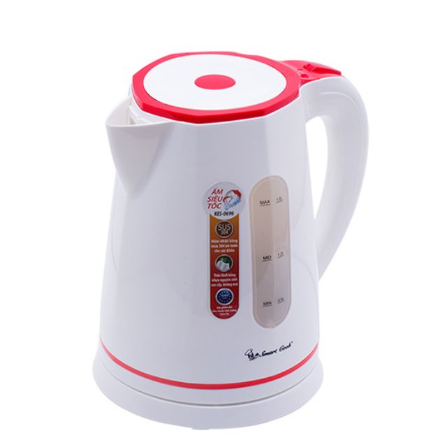 Ấm Siêu Tốc Elmich Smart cook KES-0696 công suất 1850W dung tích 1,8 lít hàng chính hãng, bảo hành 12 tháng