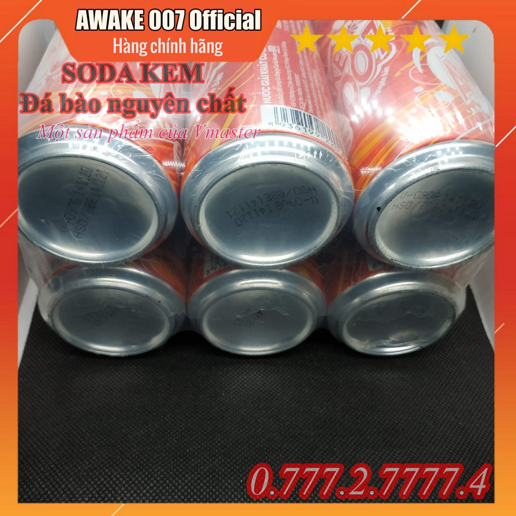 Nước SODA kem AWAKE 007 - 330ml 24 lon