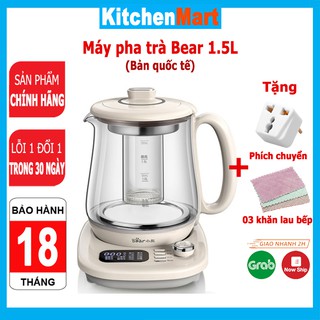Máy pha trà, chưng yến Bear YSH-C15Q5 dung tích 1.5L công suất 1000W, 12 chức năng - KitchenMart (Bảo hành 18 tháng)
