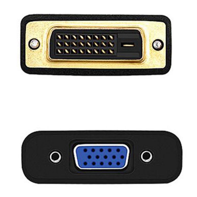 DVI to VGA Adapter Cable Video Converter For PC Monitor