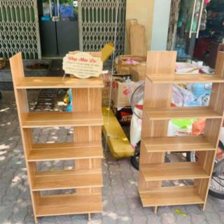Kệ góc tường 5 tầng vân gỗ