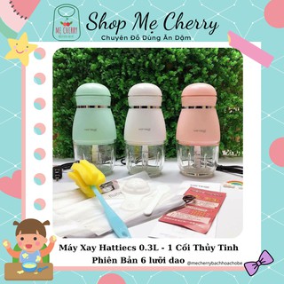 Máy xay Hattiecs 0.3 lít (xay được lượng ít  - Cối Thủy Tinh [Kèm quà tặng]