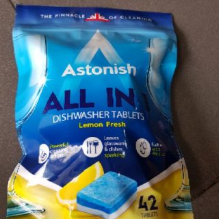 Viên rửa chén Astonish all in 1. dishwasher tablets