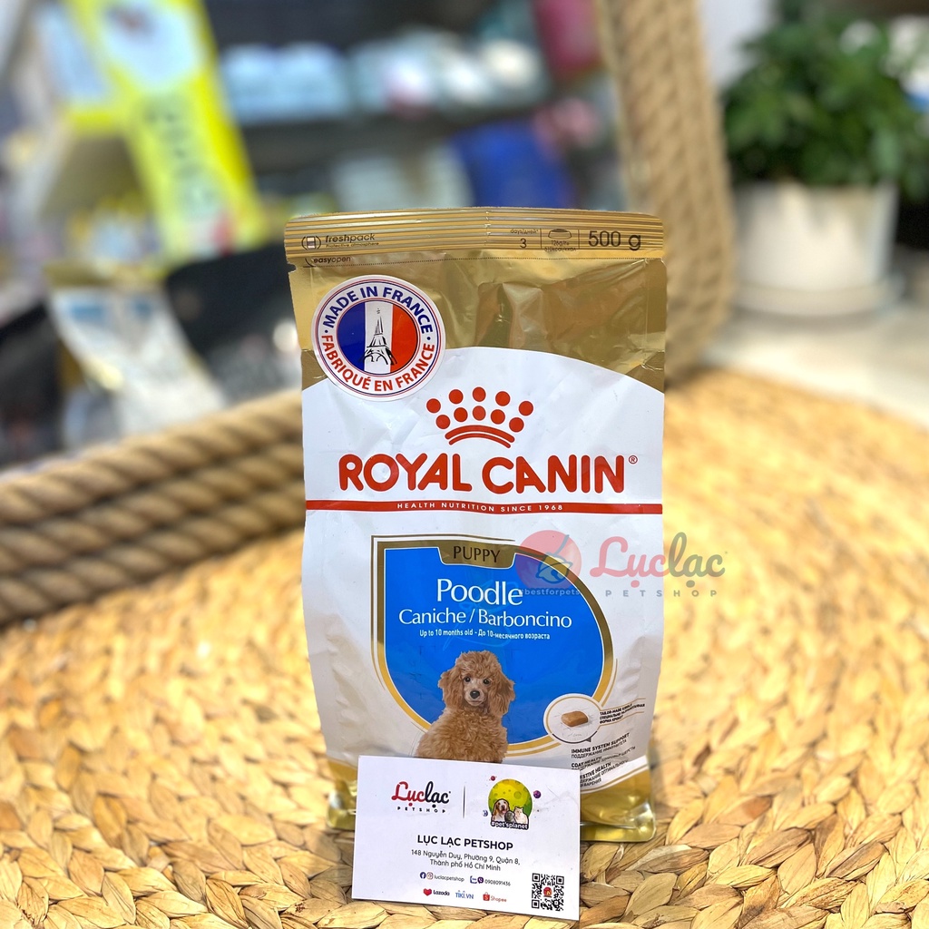 Hạt Royal Canin Poodle Puppy cho Poodle chó con - Túi 500gr chính hãng