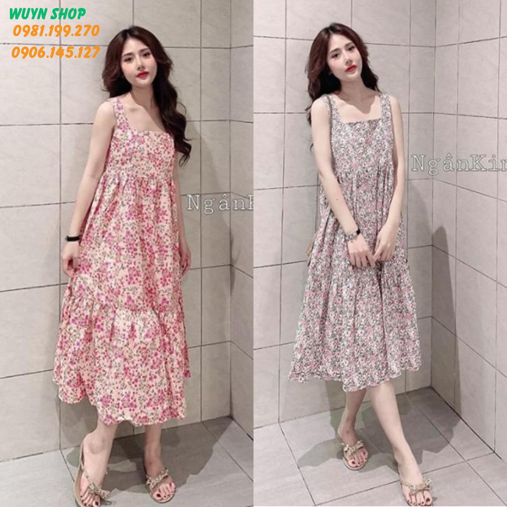 ĐẦM BIGSIZE HOA DÁNG SUÔNG FORM RỘNG DƯỚI 65KG, VÁY HOA CHO NỮ DÁNG RỘNG