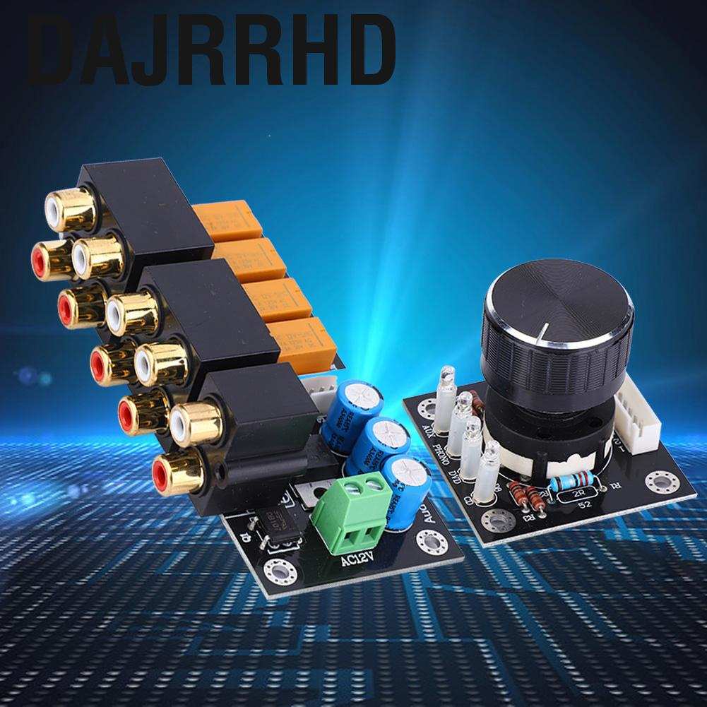 Dajrrhd Audio Signal Selection Board 4 Way Input Switching Selector GD