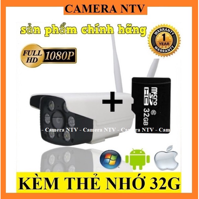 Camera yoosee ngoài trời 2.0 Full HD 1080P kèm thẻ nhớ 32GB