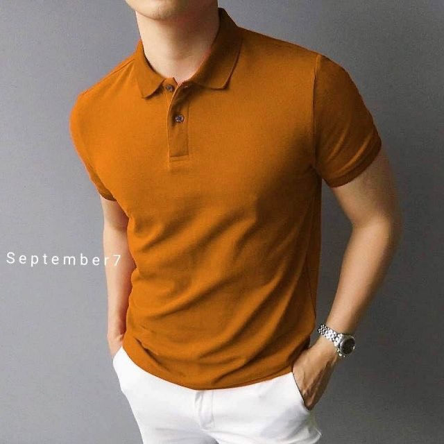 Áo polo namXẢ SỐCáo polo nam trơn cổ bẻ HOT TREND 2022 chất da cá CAO CẤP