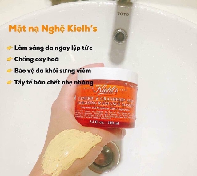 [ HÀNG XÁCH TAY- chính hãng có bill] Mask nghệ kiehls fullsize