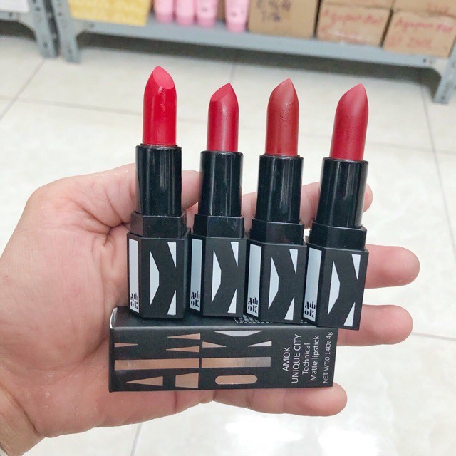 Hàng NEW Son AMOK đen 4 màu đẹp và lì (HOT TREND) | BigBuy360 - bigbuy360.vn