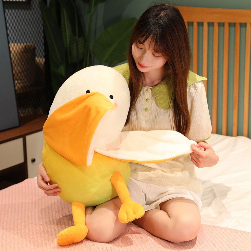 Chú Vịt Nhồi Bông Mềm Mại Đáng Yêu Cho Bé