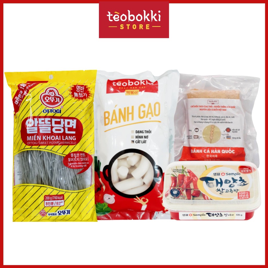 [CHỈ GIAO TPHCM] Combo nấu miến tokbokki