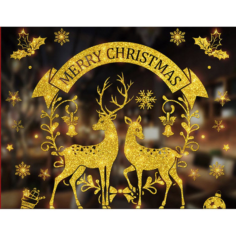 [ HCM ] 6 mẫu Decal trang trí giáng sinh noel 2020 70cm*50cm