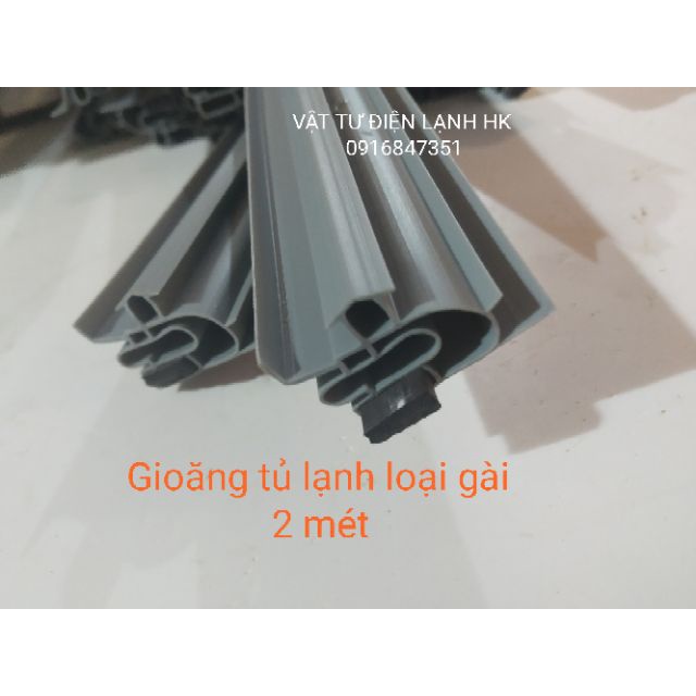 Gioăng tủ lạnh kiểu gài - bắt vít 1.8m-2m - sẵn nam châm 1m8 2m - Ron tủ - Zoăng tủ lạnh cài