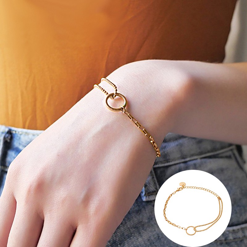 Vòng Tay Hình Tròn Thiết Kế Đơn Giản Cá Tính